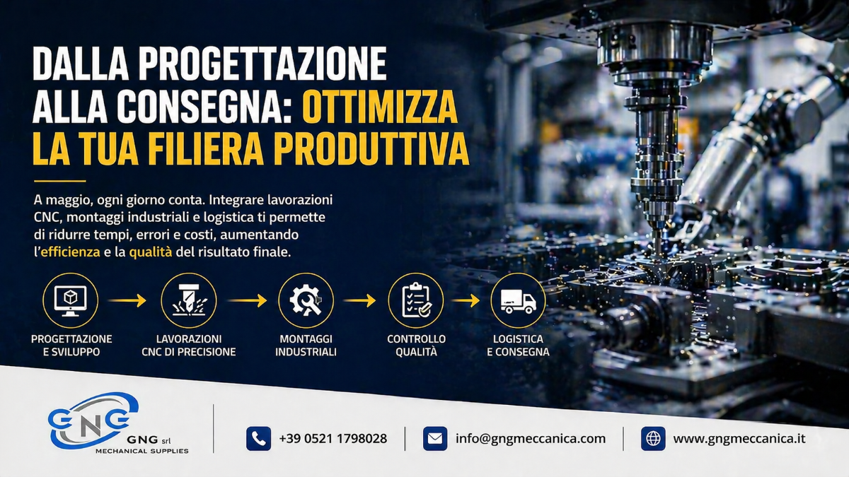 Dalla progettazione alla consegna: come ottimizzare la filiera produttiva a maggio | GNG Meccanica Srl Carpenteria Meccanica Industriale Parma Bologna Milano Verona Genova Firenze