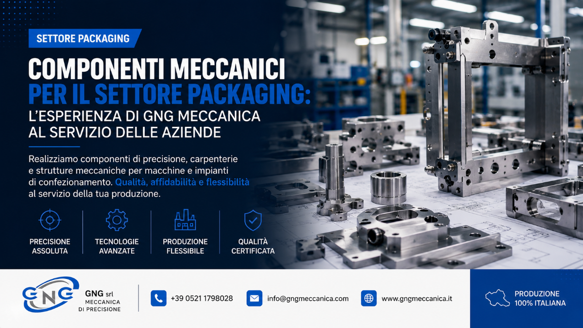 Componenti meccanici per il settore packaging: l'esperienza di GNG Meccanica al servizio delle aziende | GNG Meccanica Srl Carpenteria Meccanica Industriale Parma Bologna Milano Verona Genova Firenze