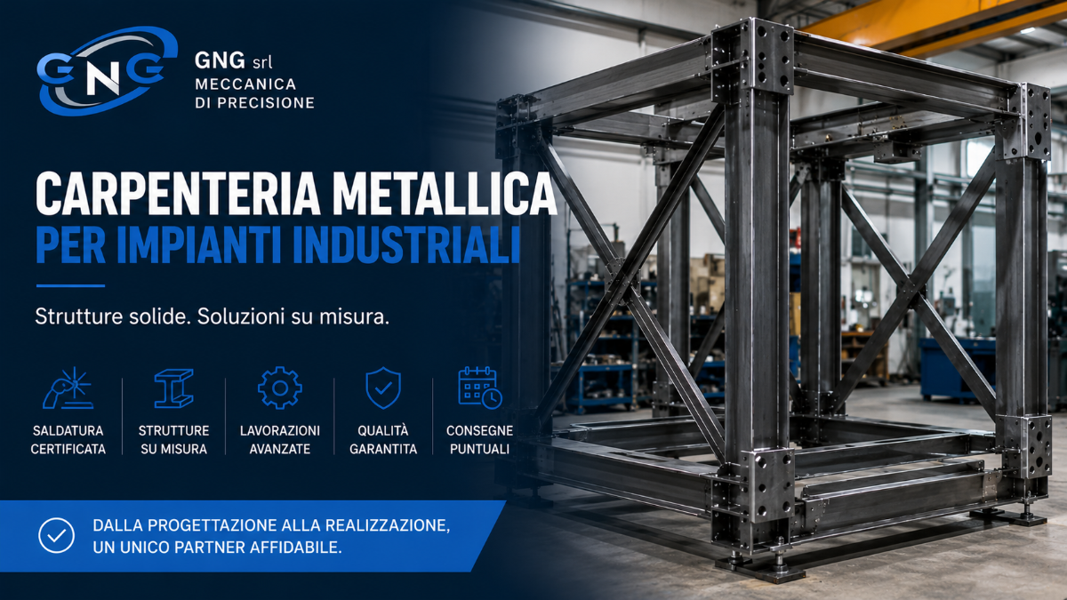 Carpenteria metallica per impianti industriali: soluzioni su misura per ogni progetto | GNG Meccanica Srl Carpenteria Meccanica Industriale Parma Bologna Milano Verona Genova Firenze