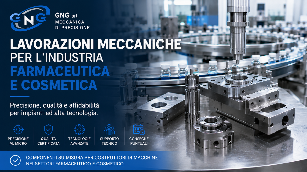 Lavorazioni meccaniche per aziende dell'industria farmaceutica e cosmetica: precisione e affidabilità per produzioni ad alta tecnologia | GNG Meccanica Srl Carpenteria Meccanica Industriale Parma Bologna Milano Verona Genova Firenze