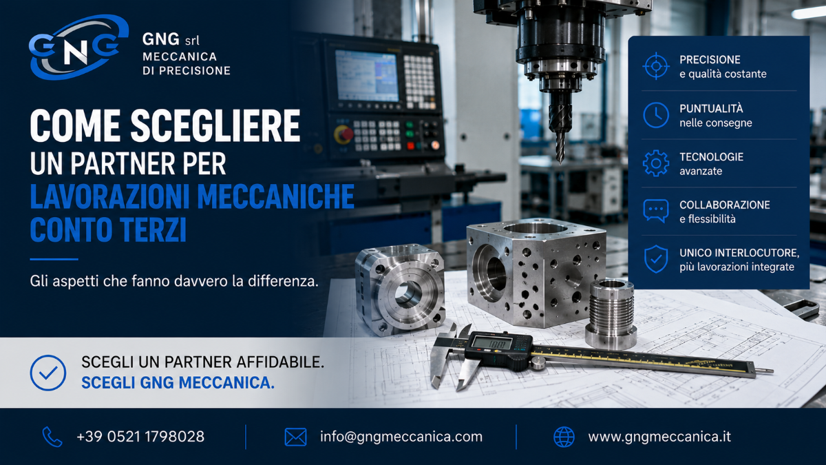 Come scegliere un partner per lavorazioni meccaniche conto terzi: gli aspetti che fanno davvero la differenza | GNG Meccanica Srl Carpenteria Meccanica Industriale Parma Bologna Milano Verona Genova Firenze