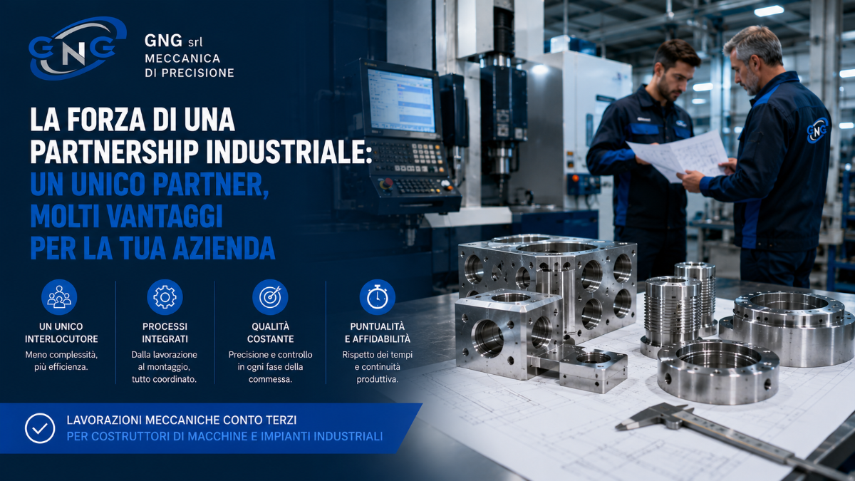La forza di una partnership industriale: perché scegliere un interlocutore unico per le lavorazioni meccaniche | GNG Meccanica Srl Carpenteria Meccanica Industriale Parma Bologna Milano Verona Genova Firenze
