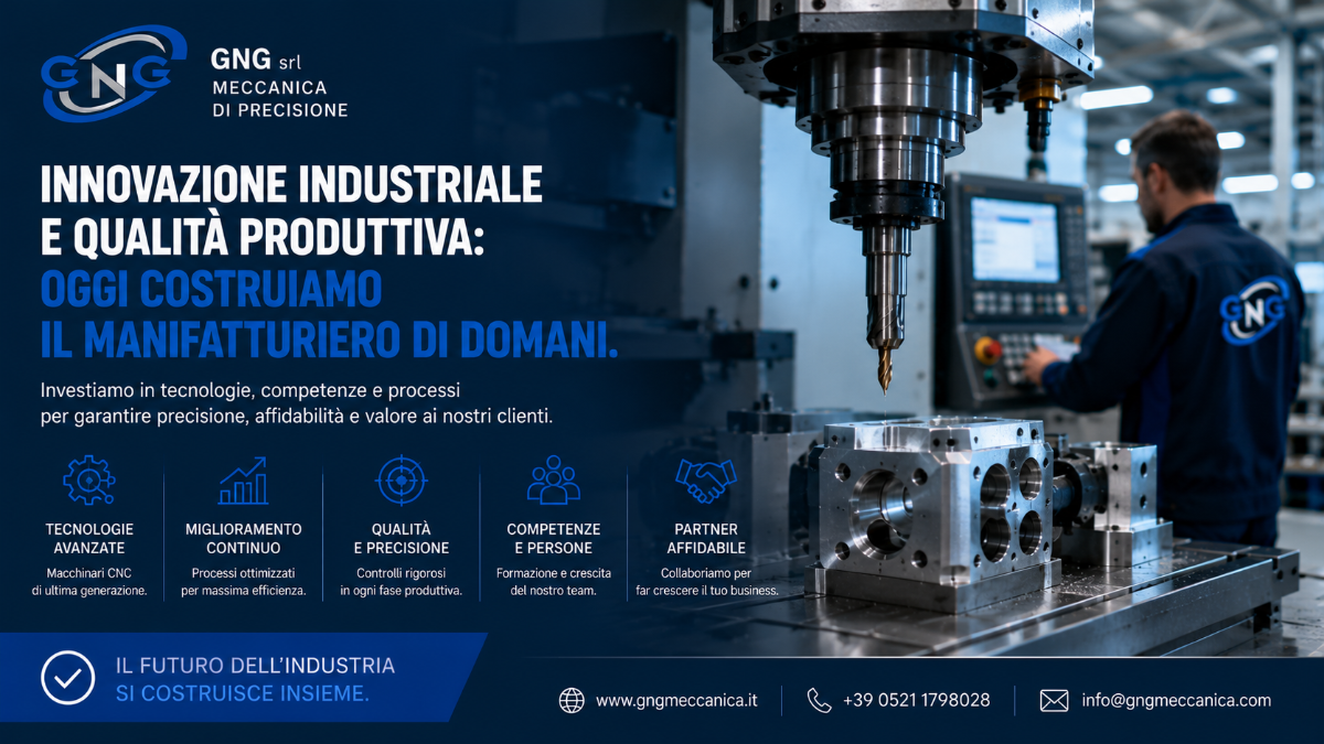 Innovazione industriale e qualità produttiva: investire oggi per costruire il manifatturiero di domani | GNG Meccanica Srl Carpenteria Meccanica Industriale Parma Bologna Milano Verona Genova Firenze