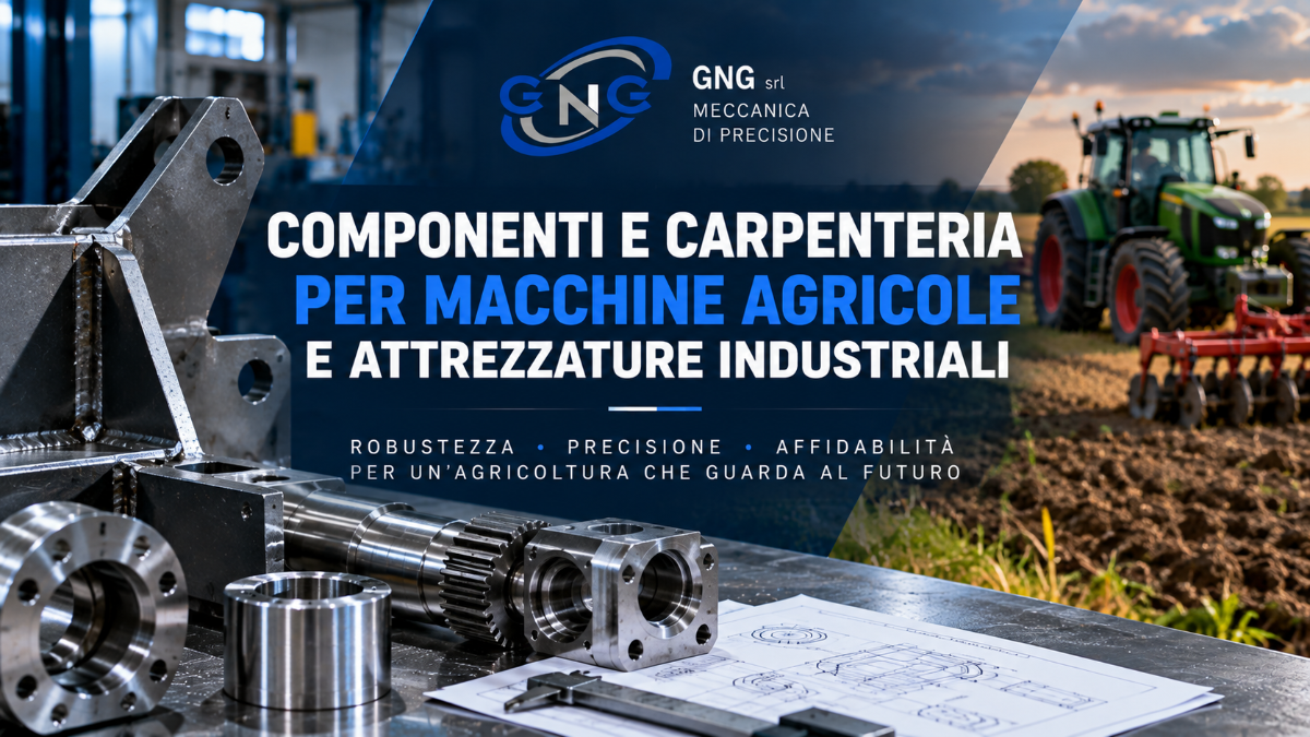 Componenti meccanici e carpenteria per macchine agricole e attrezzature industriali: lavorazioni su disegno e soluzioni produttive GNG Meccanica. | GNG Meccanica Srl Carpenteria Meccanica Industriale Parma Bologna Milano Verona Genova Firenze
